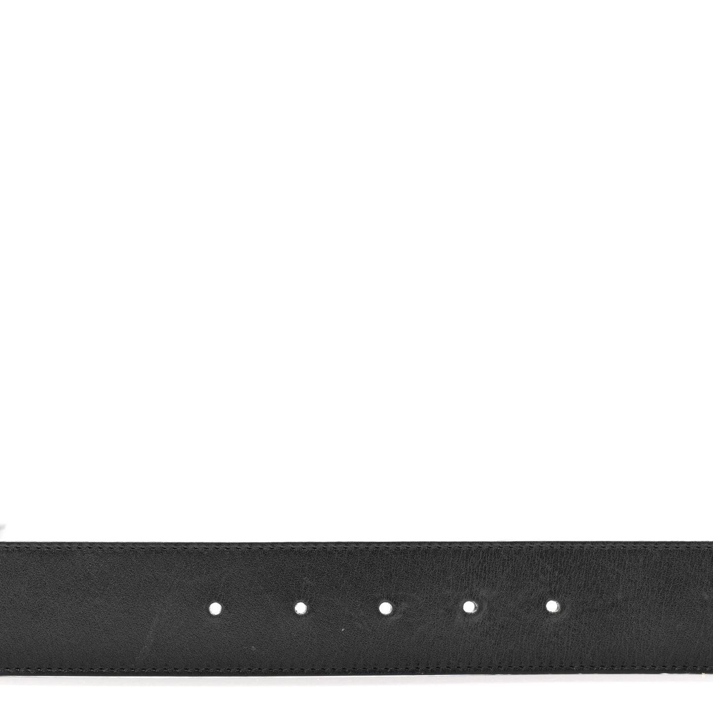Plutone Calfskin Palladium Double G 40mm Belt 100 40 Black