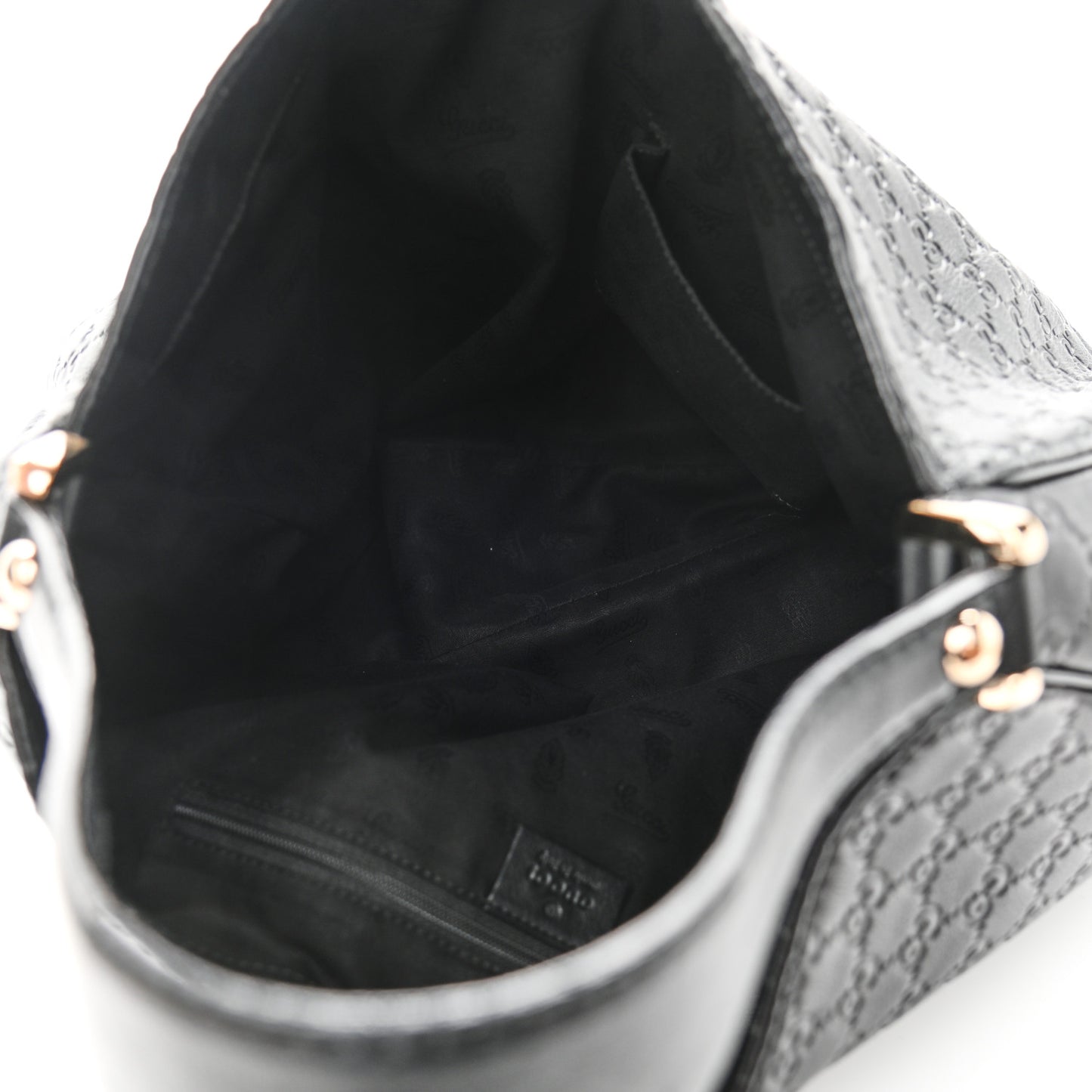 Guccissima Large New Ladies Web Hobo Black