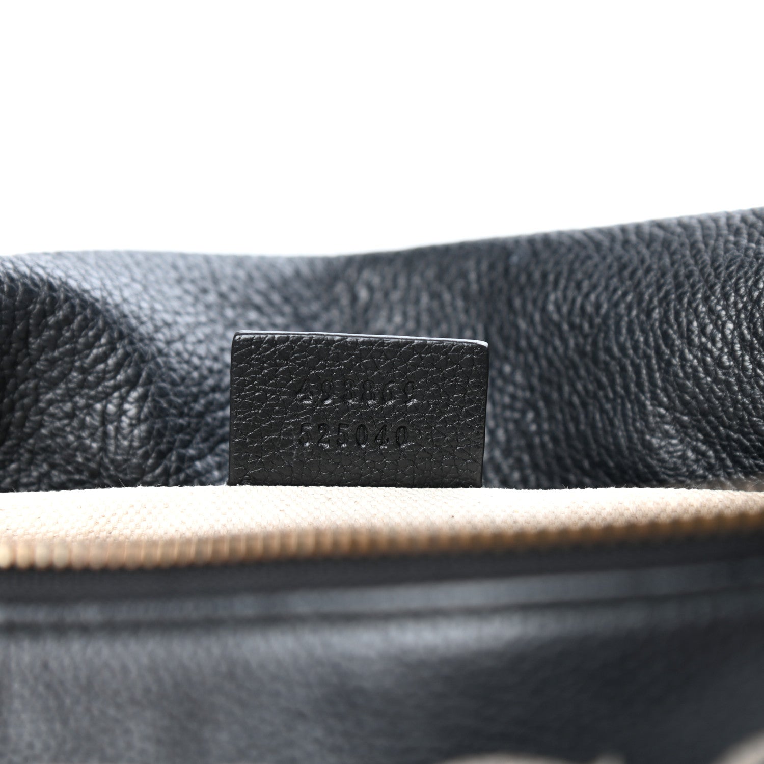 Gucci Grained Calfskin Logo Belt Bag Black 7 of 10