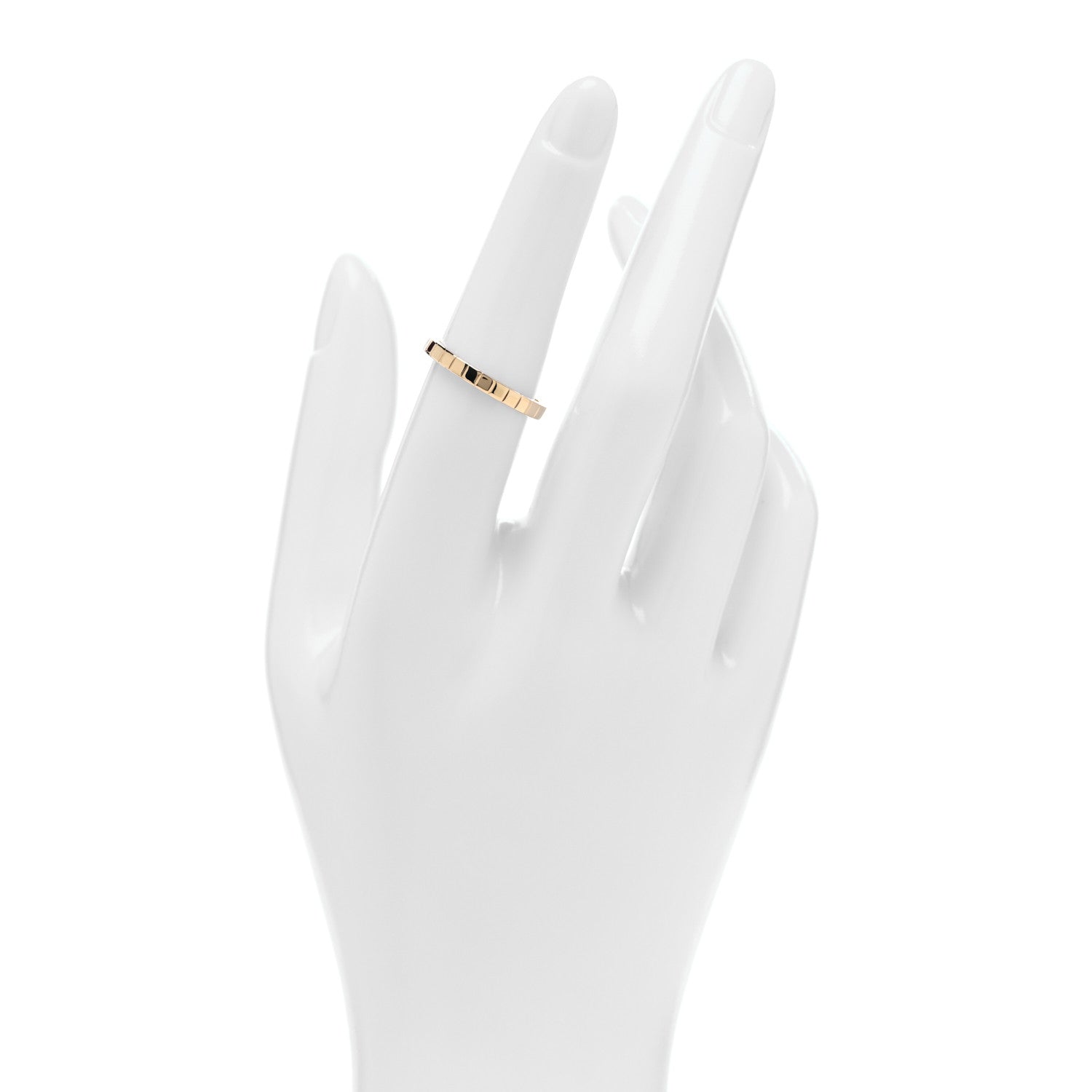 Chopard 18K Yellow Gold Ice Cube Band Ring 53 6.5 2 of 4