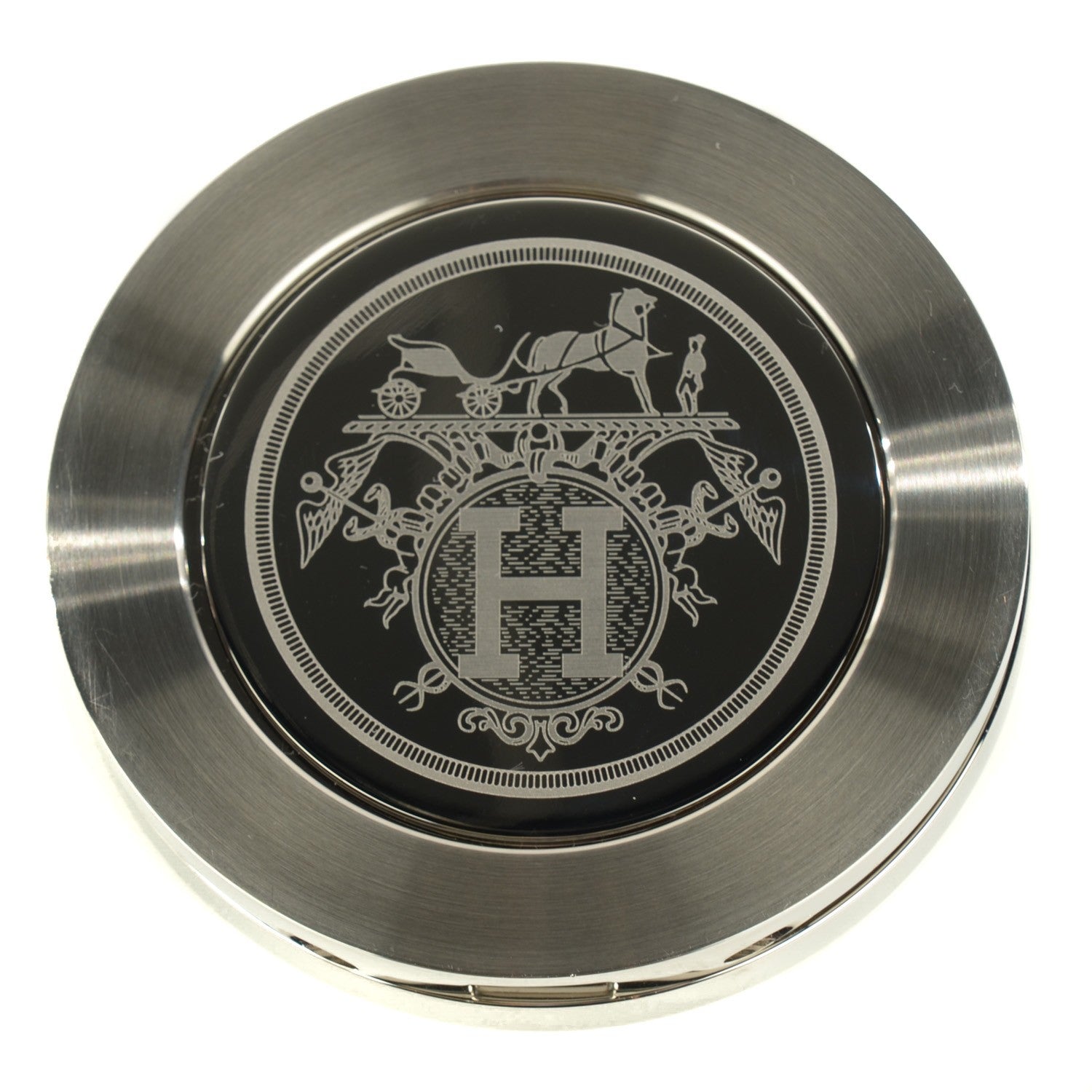 Hermes Stainless Steel 48mm Clipper Travel Clock 8 of 9