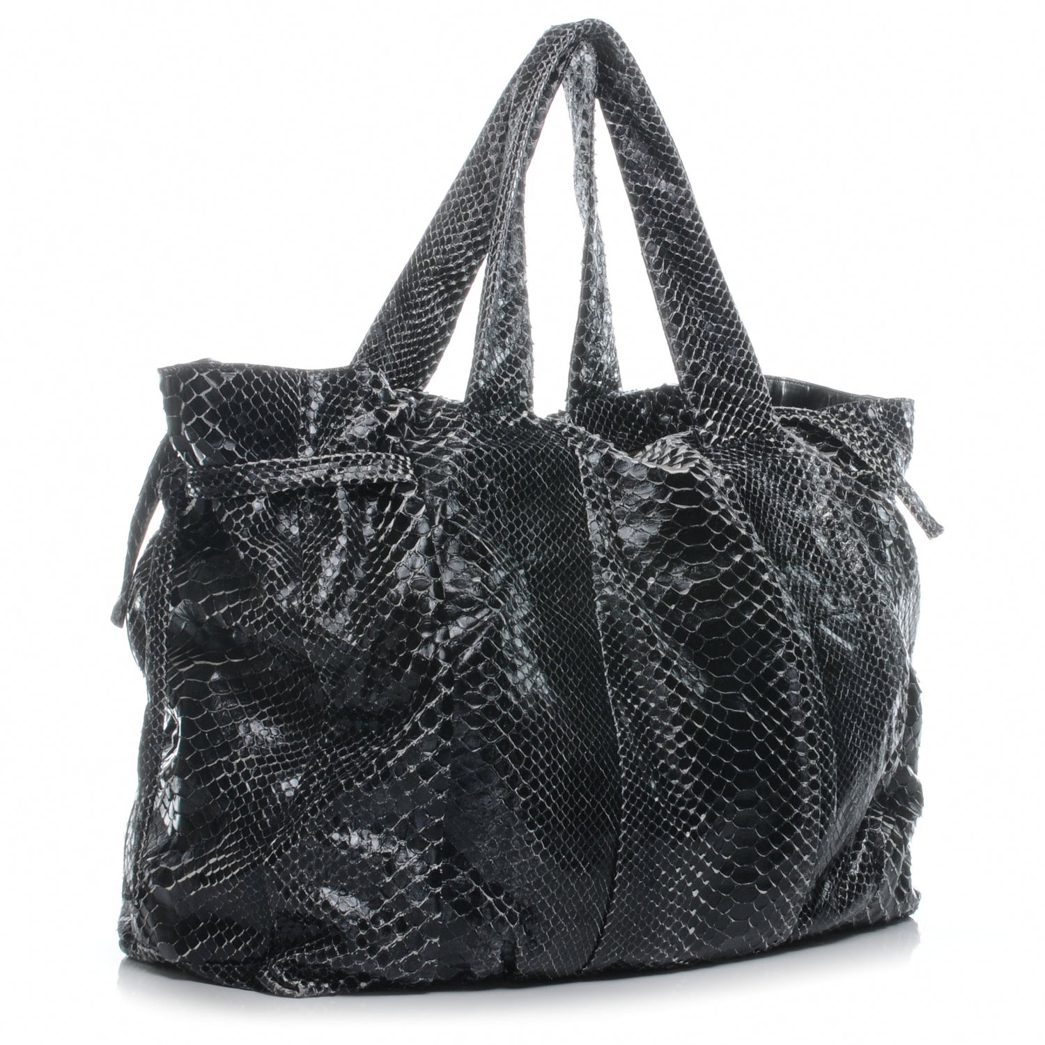 Gucci Python Large Hysteria Tote Black 3 of 8
