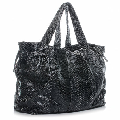 Gucci Python Large Hysteria Tote Black 3 of 8