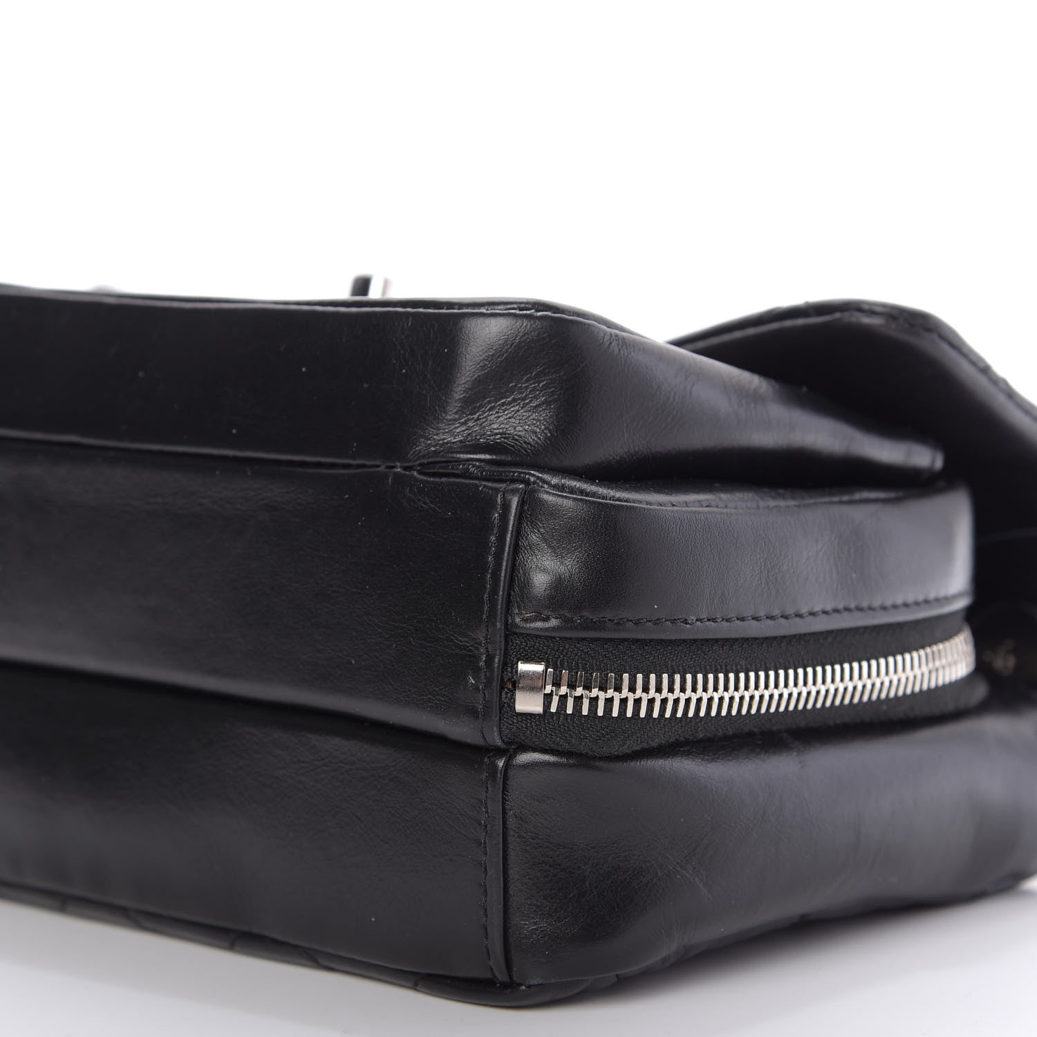 Chanel Aged Calfskin Quilted Express Zip Around Flap Black 7 of 10