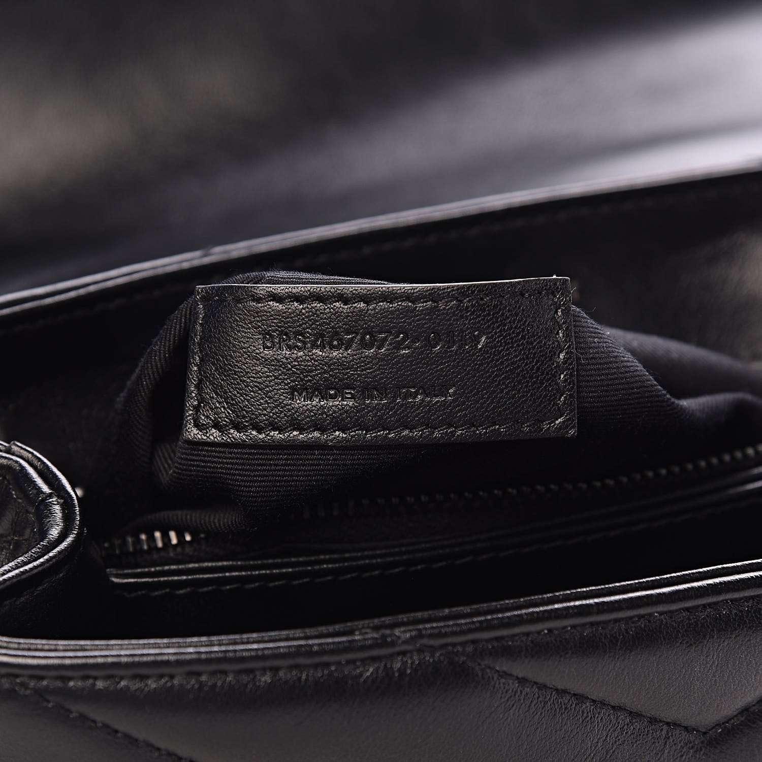 Saint Laurent Calfskin Y Quilted Monogram Toy Loulou Crossbody Bag Black 8 of 11