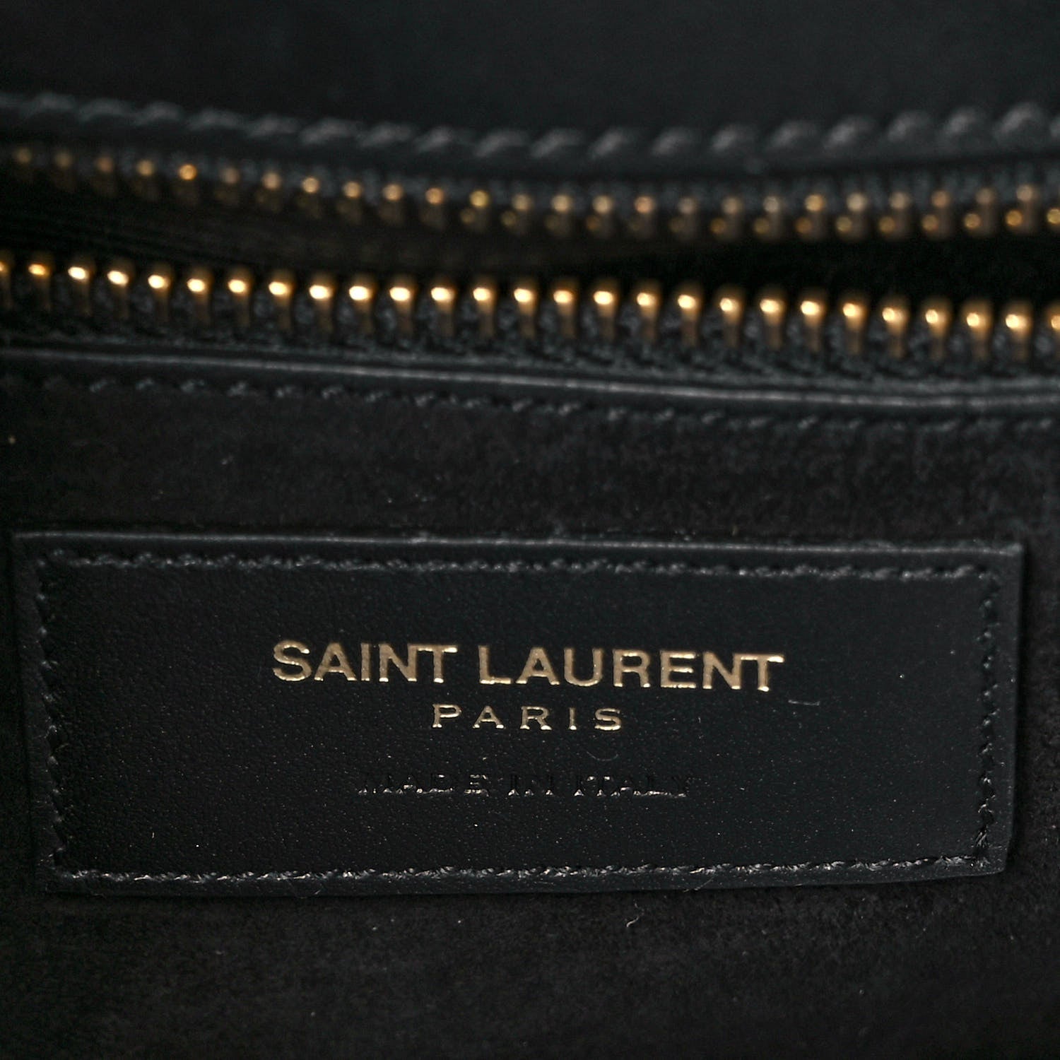 Saint Laurent Smooth Calfskin Medium Classic Monogram Universite Bag Black 6 of 8