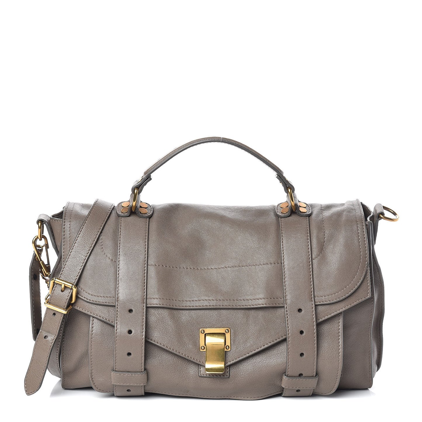 Lambskin Medium PS1 Satchel Smoke