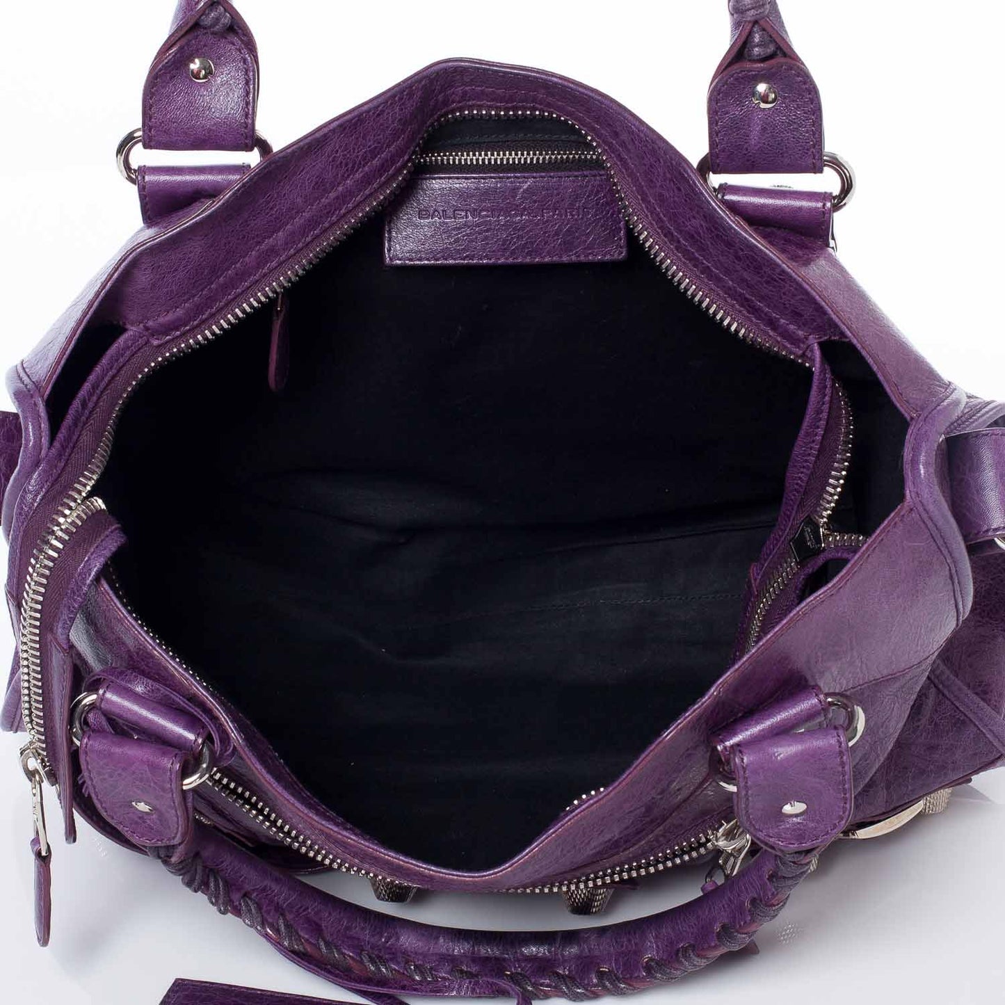 Agneau Giant 21 Silver Hardware City Raisin Purple