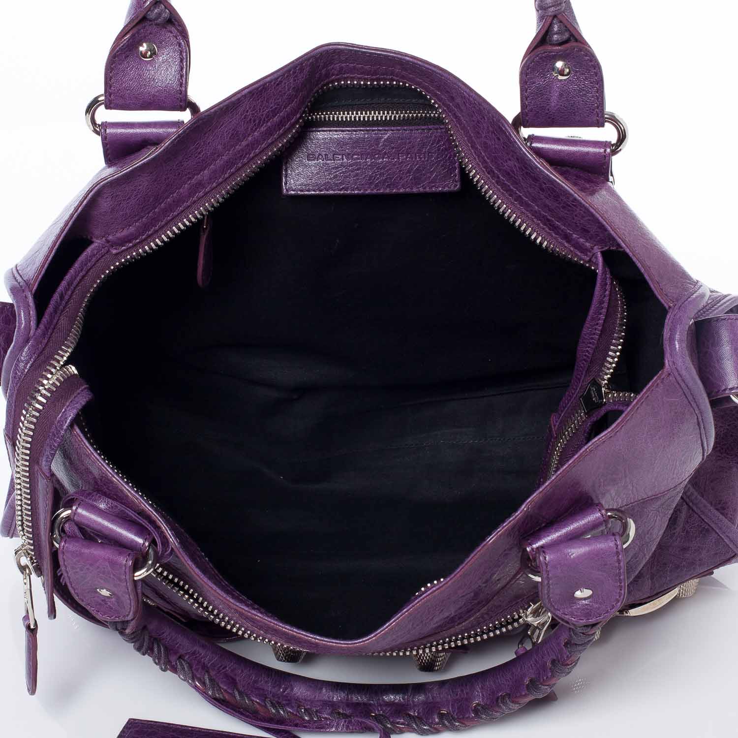 Balenciaga Agneau Giant 21 Silver Hardware City Raisin Purple 9 of 10