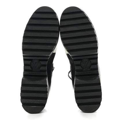Louis Vuitton Calfskin Technical Nylon Laureate Platform Desert Boot 39 Black White 5 of 10
