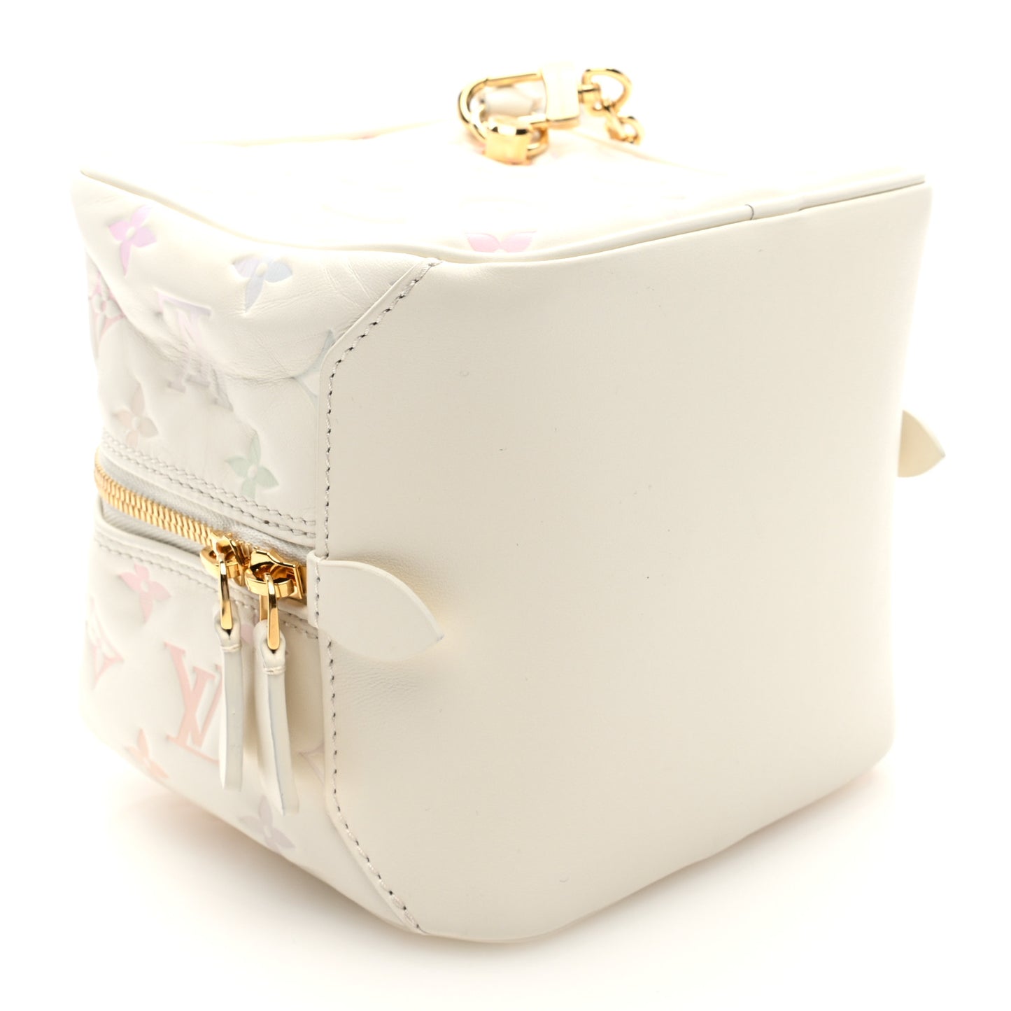 Lambskin Embossed Monogram New Square Bag Quartz Multicolor