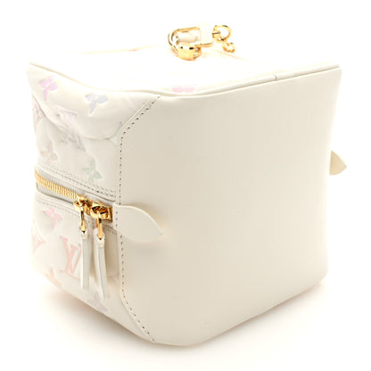 Louis Vuitton Lambskin Embossed Monogram New Square Bag Quartz Multicolor 4 of 9