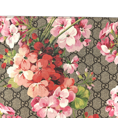 Gucci GG Supreme Monogram Blooms Large Cosmetic Case Beige Multicolor Dry Rose 8 of 8