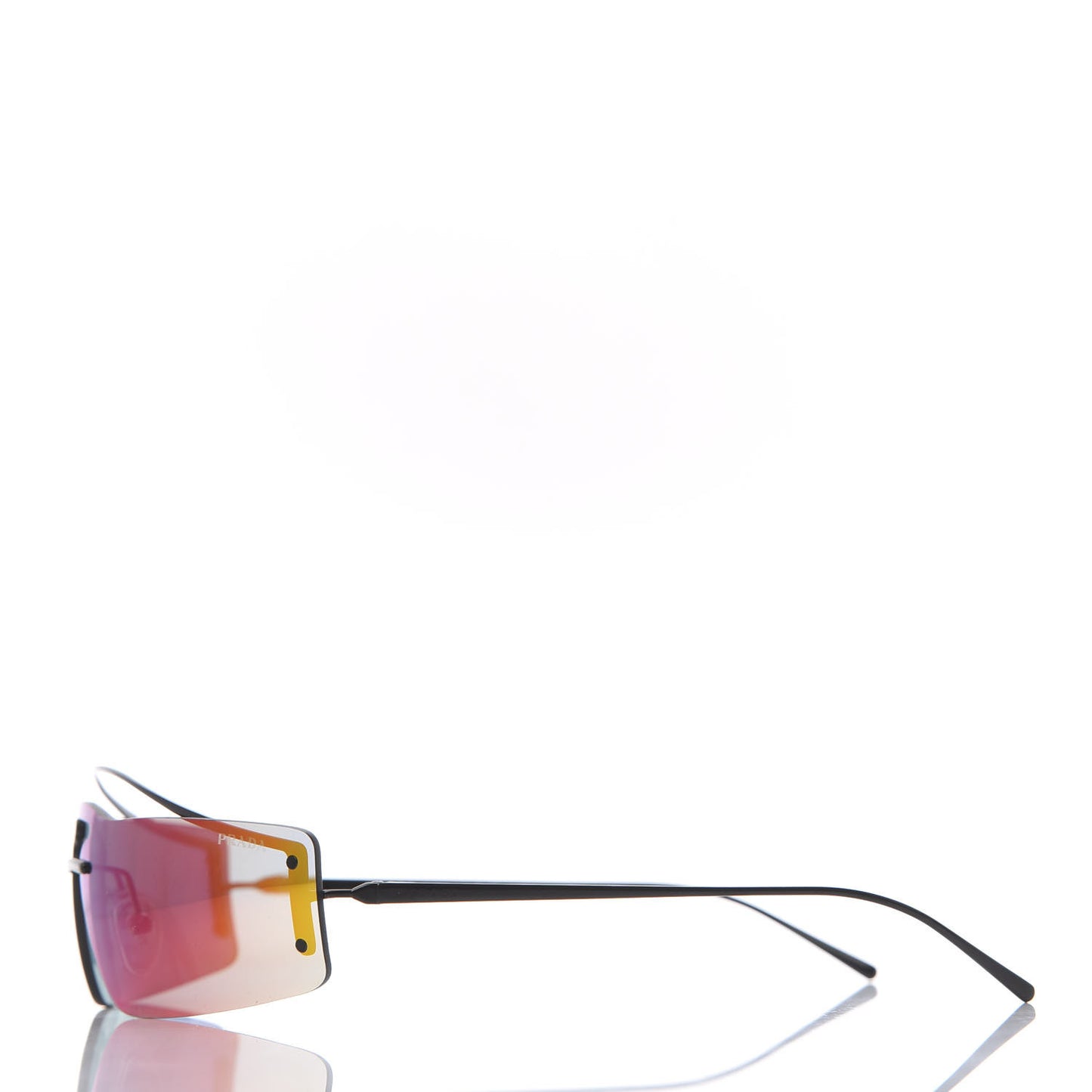 Rectangle Shield Sunglasses SPR 61V Black Multicolor