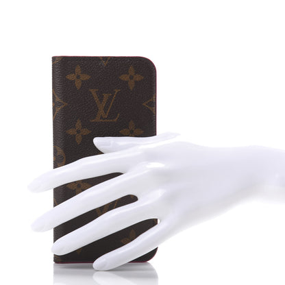 Louis Vuitton Monogram iPhone X Folio Case Rose Pop 2 of 6