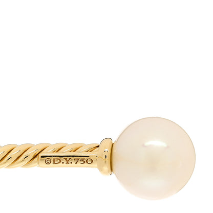 David Yurman 18K Yellow Gold Pearl 8.5mm Solari Bracelet 3 of 3