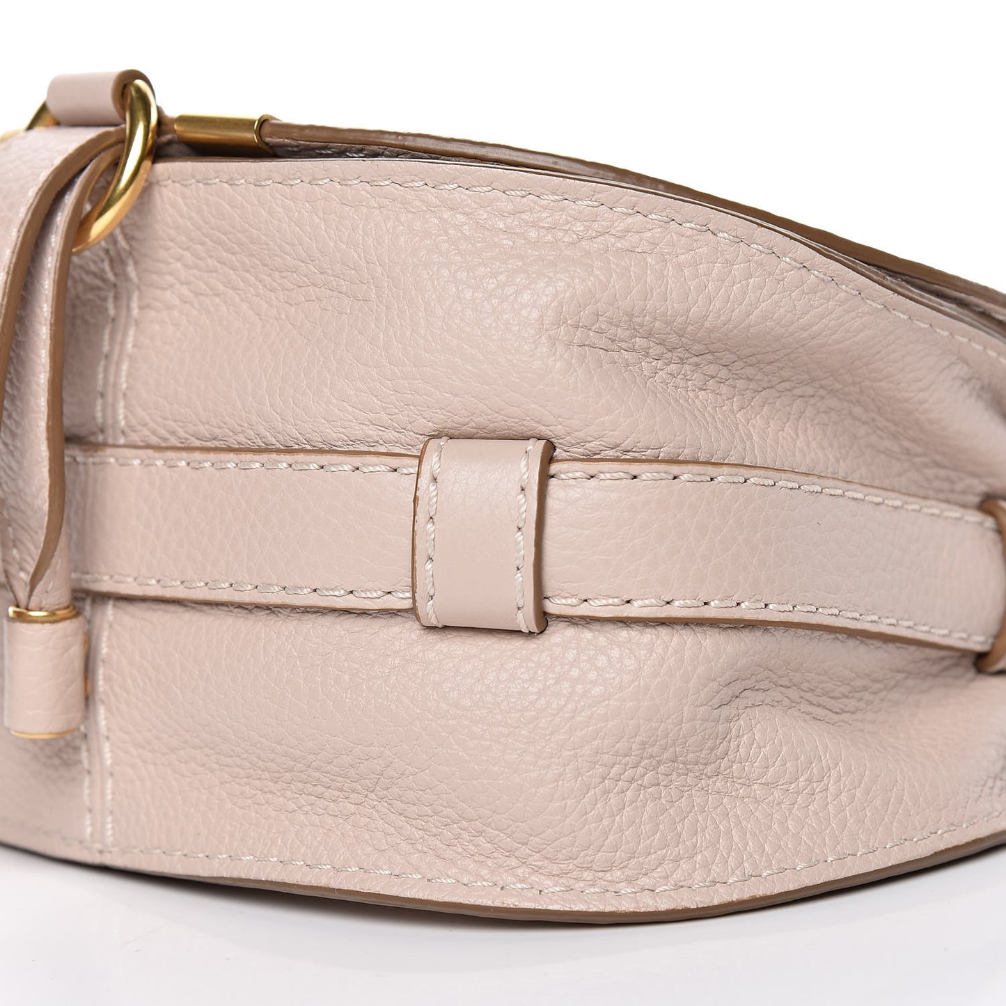 Calfskin Mini Marcie Round Crossbody Bag Abstract White