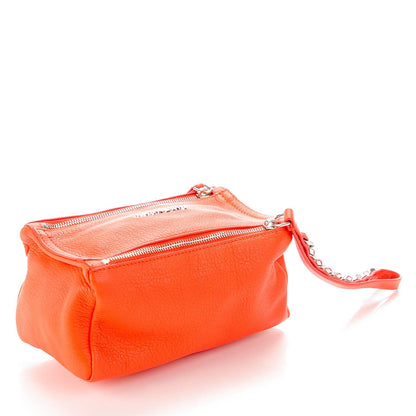 Givenchy Sugar Goatskin Pandora Wristlet Bright Orange 3 of 7