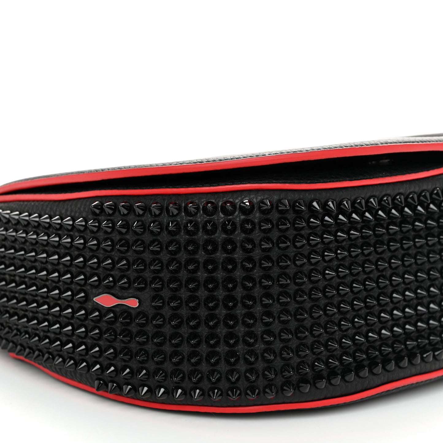 Calfskin Spikes Panettone Messenger Black