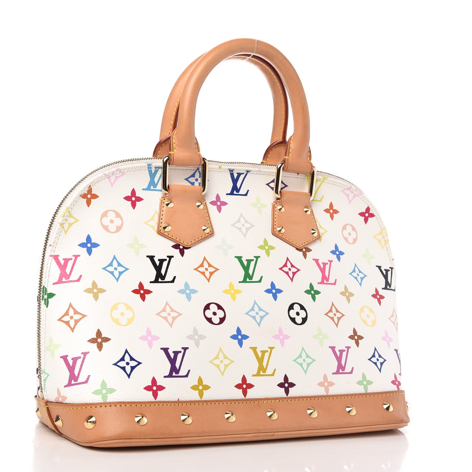 Louis Vuitton Monogram Multicolor Alma White 3 of 11