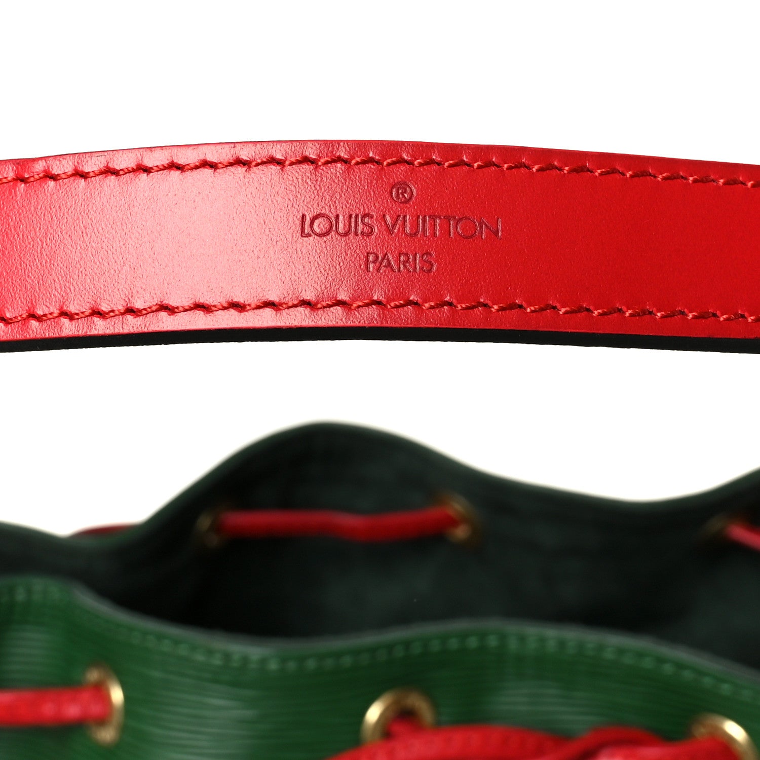 Louis Vuitton Epi Bi-Color Petit Noe Borneo Castillan Red 6 of 10