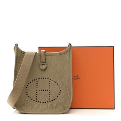 Hermes Taurillon Clemence Evelyne TPM Beige Marfa 11 of 11