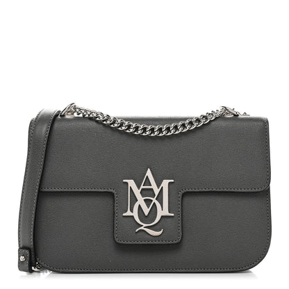 Alexander McQueen Calfskin Medium Insignia Flap Grey 1 of 9