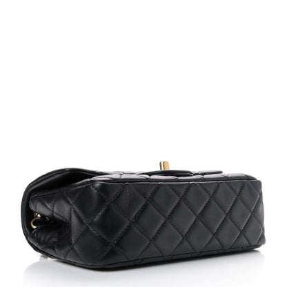Chanel Lambskin Quilted Mini Rectangular Pearl Crush Flap Black 3 of 4
