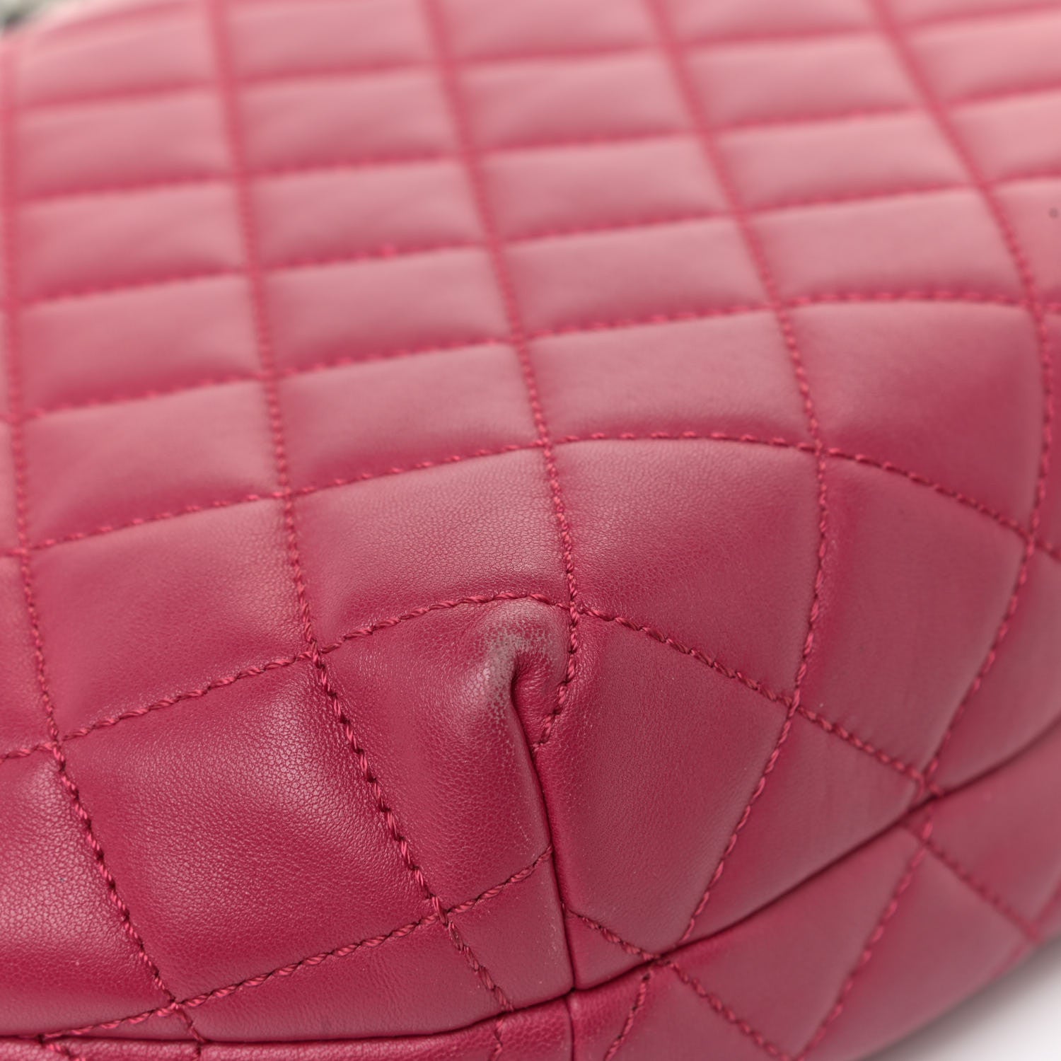 Chanel Lambskin Quilted Large Daily Supple Flap Dark Pink 26 of 27