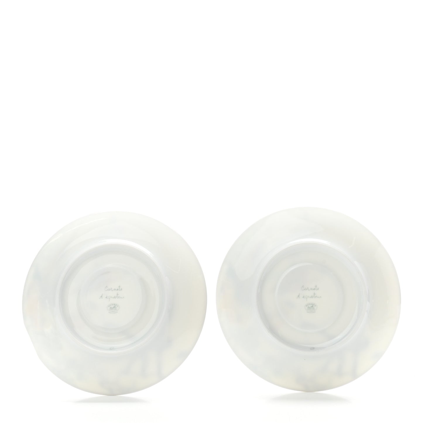 Porcelain Carnets d'Equateur Tea Cup and Saucer Set of 2