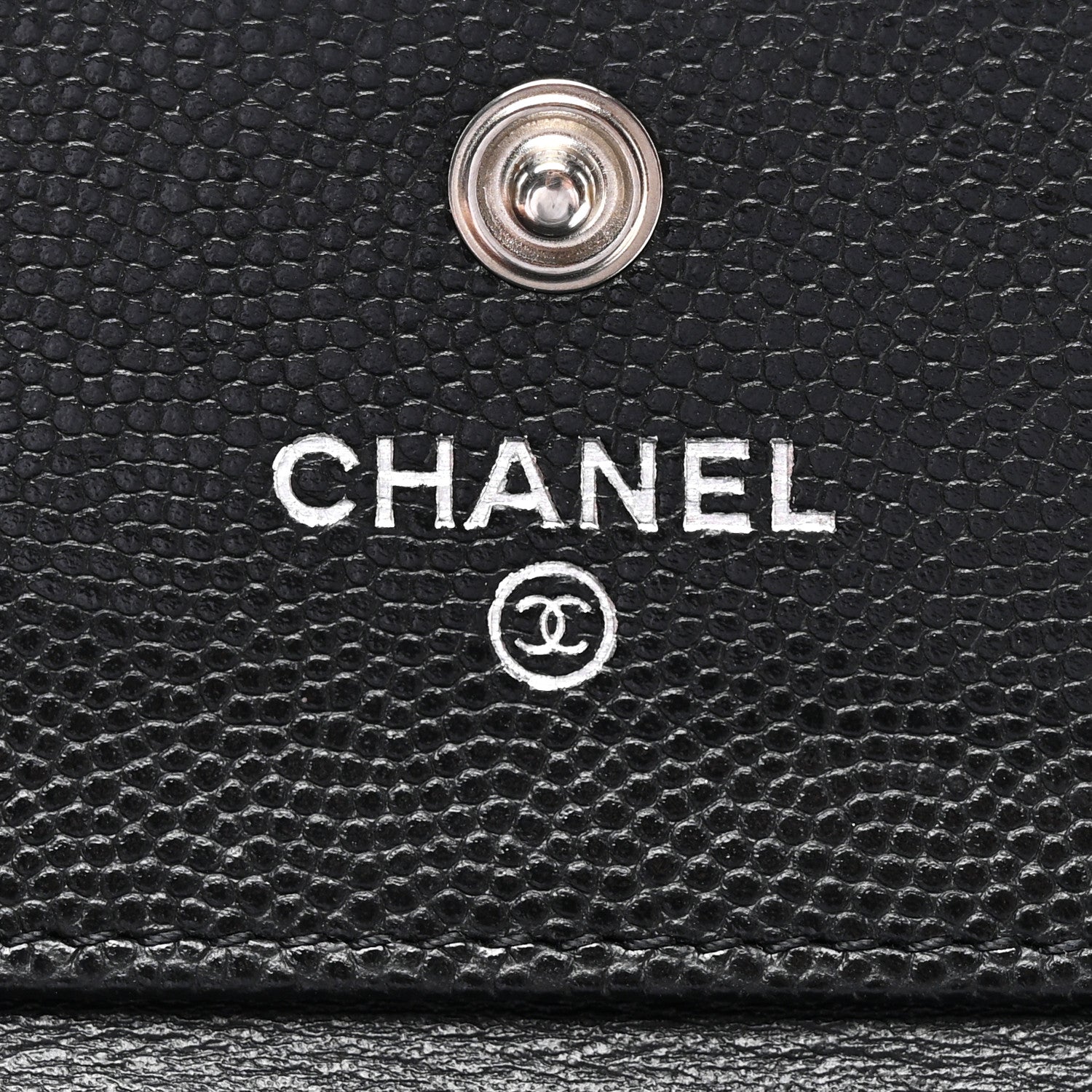 Chanel Caviar Quilted Compact Boy Wallet Black 6 of 8