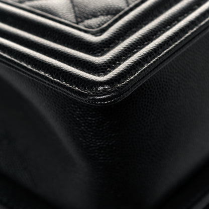 Chanel Caviar Quilted Medium Boy Flap Black 11 of 14