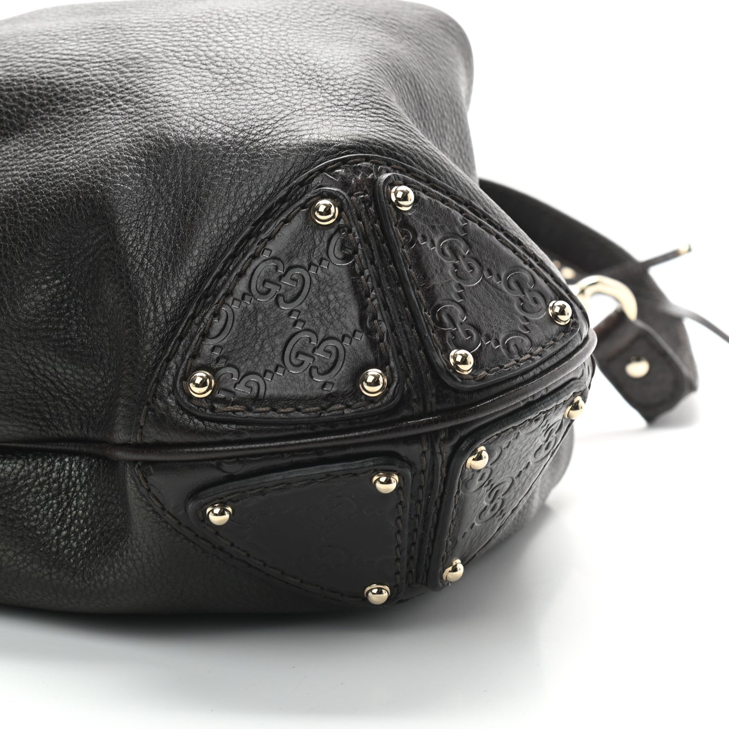 Calfskin Large Indy Top Handle Hobo Dark Brown