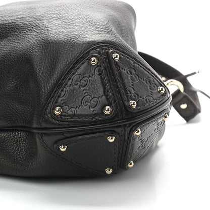 Gucci Calfskin Large Indy Top Handle Hobo Dark Brown 9 of 9