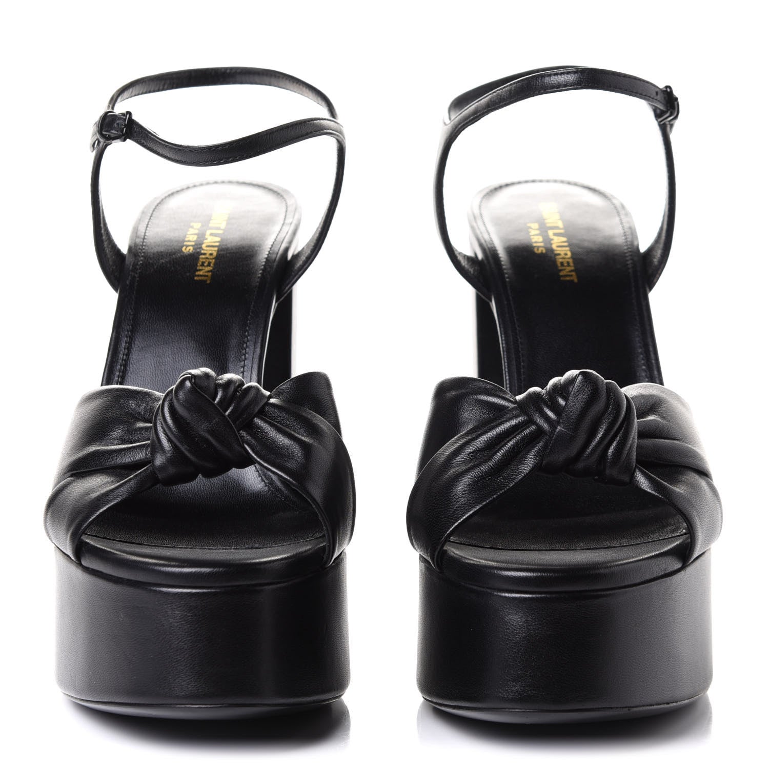 Saint Laurent Vendome Bianca 85 Platform Sandals 41 Black 2 of 10