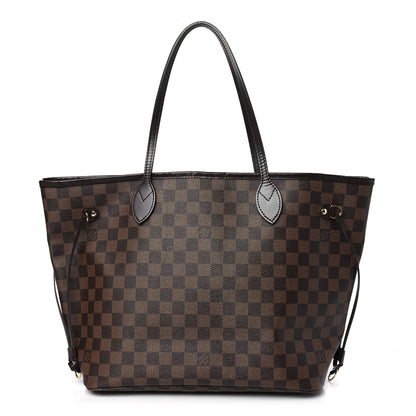 Louis Vuitton Damier Ebene Neo Neverfull MM Rose Ballerine 1 of 11