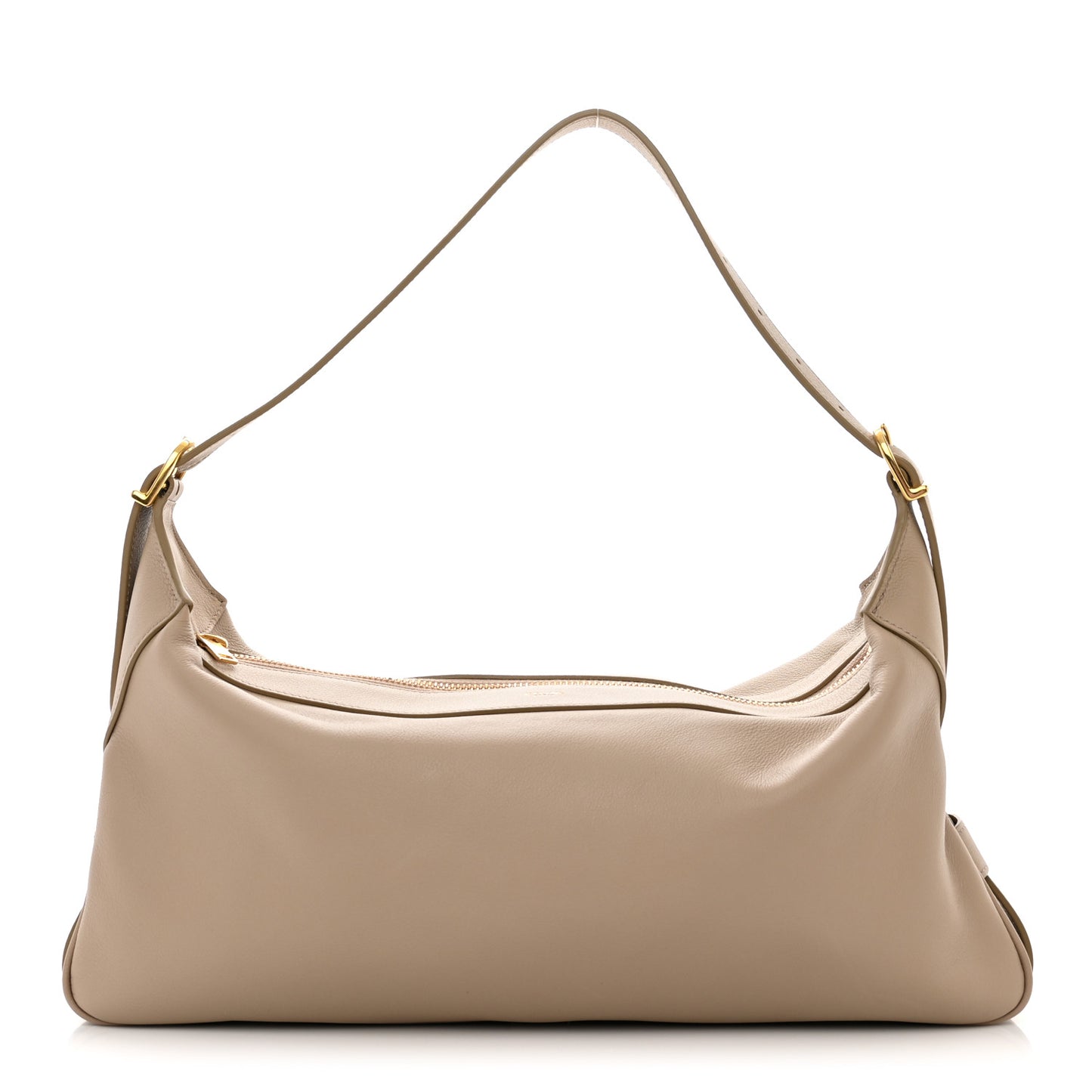 Supple Calfskin Medium Romy Shoulder Bag Safari
