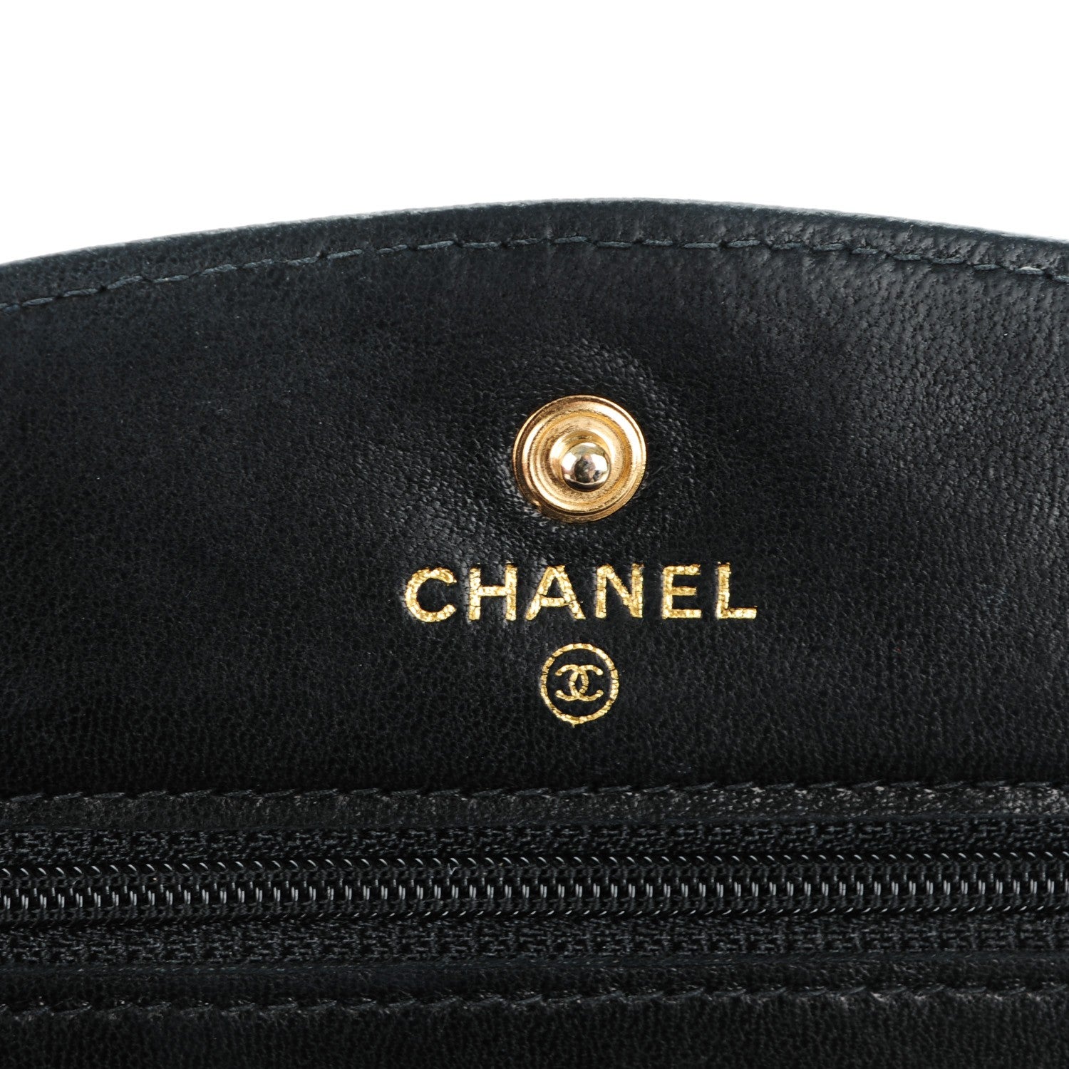 Chanel Caviar Timeless CC Wallet On Chain WOC Black 7 of 10