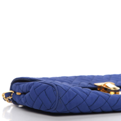 Prada Nylon Tessuto Impuntu Quilted Flap Indaco 6 of 10