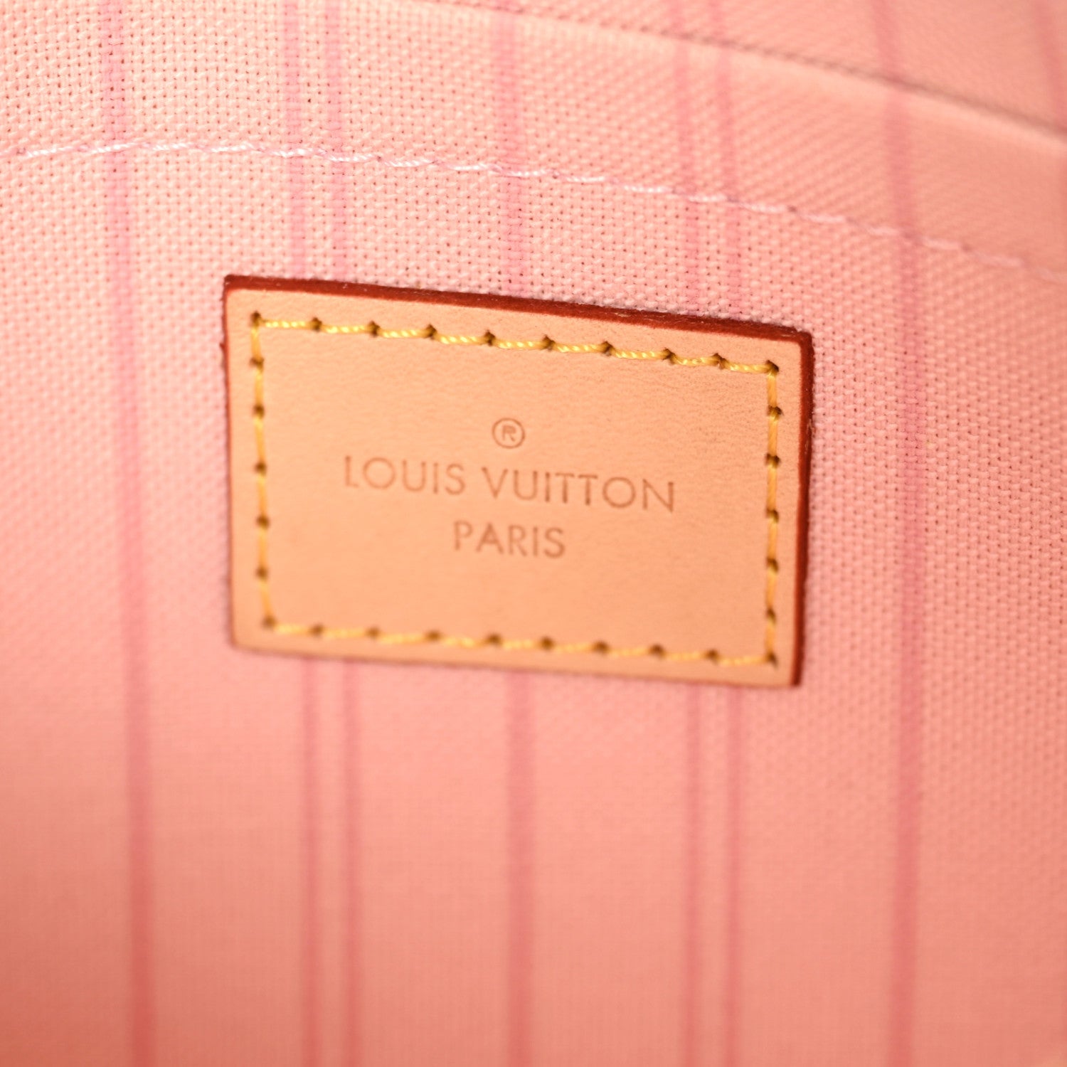 Louis Vuitton Damier Azur Neverfull MM GM Pochette Rose Ballerine 6 of 7