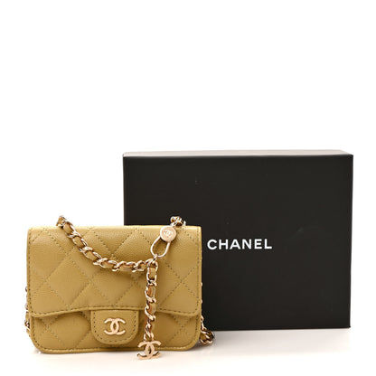 Chanel Caviar Quilted Belt Bag Light Green 11 of 11