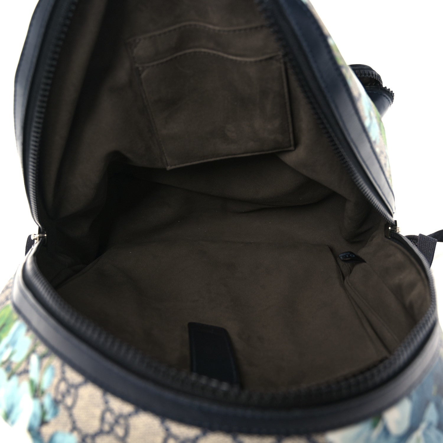 Gucci GG Supreme Blooms Monogram Medium Day Backpack Blue 5 of 14