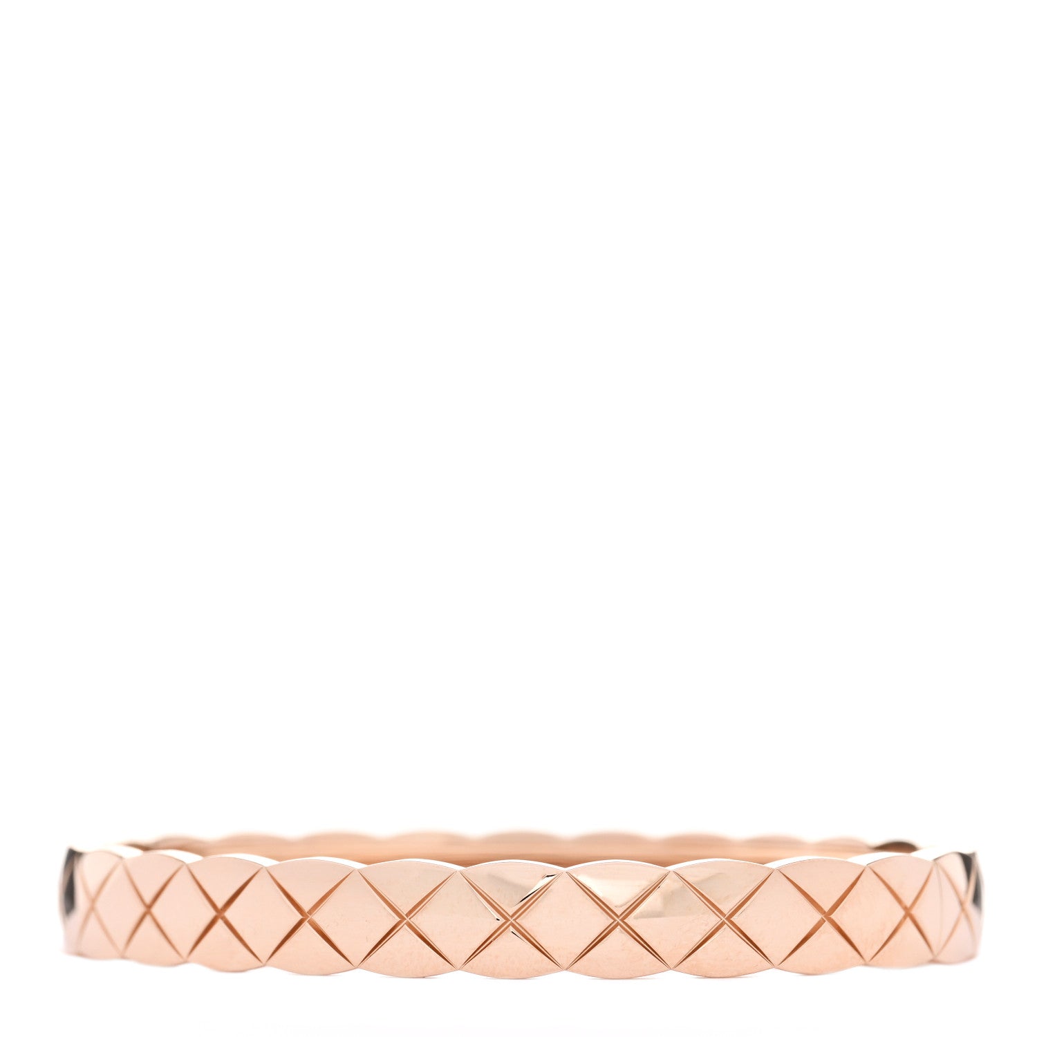 Chanel 18K Beige Gold Coco Crush Bangle Bracelet XS 2 of 5