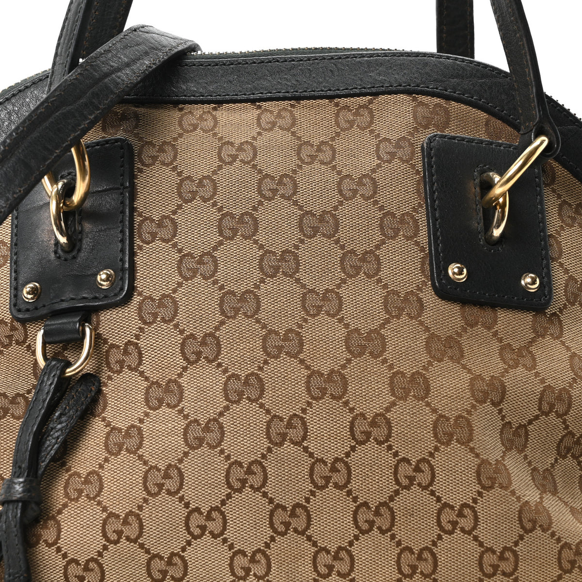 Monogram Medium Top Handle Bag Brown