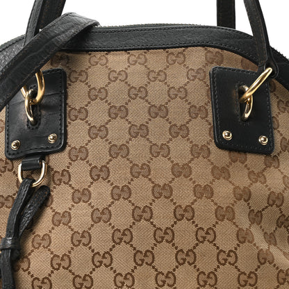 Gucci Monogram Medium Top Handle Bag Brown 8 of 10