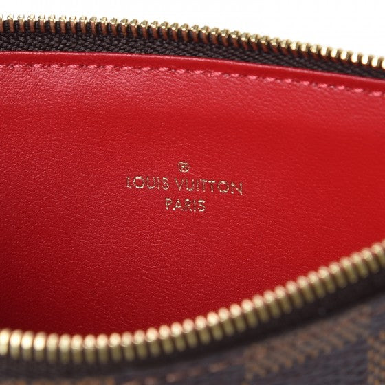 Damier Ebene Felicie Chain Wallet Zippered Insert