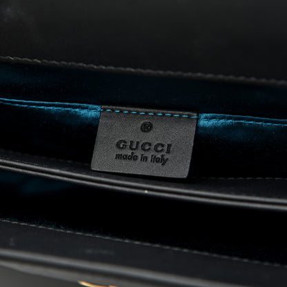 Gucci Suede Patent GG Web Small Ophidia Chain Shoulder Bag Black 8 of 12