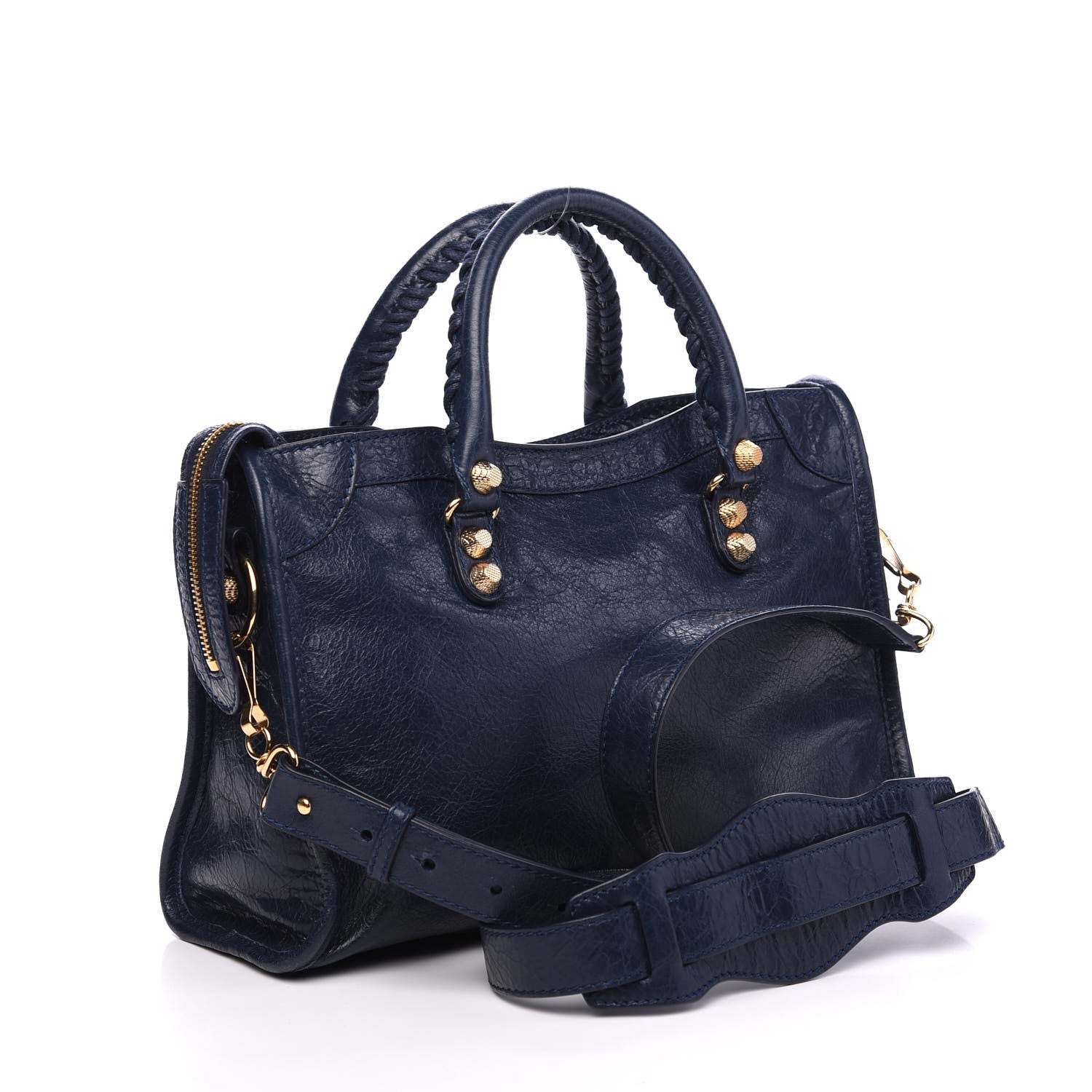Balenciaga Agneau Giant 12 Gold Hardware S City Bleu Obscur 2 of 8