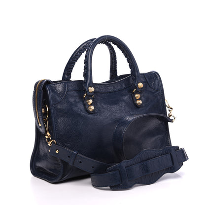 Balenciaga Agneau Giant 12 Gold Hardware S City Bleu Obscur 2 of 8