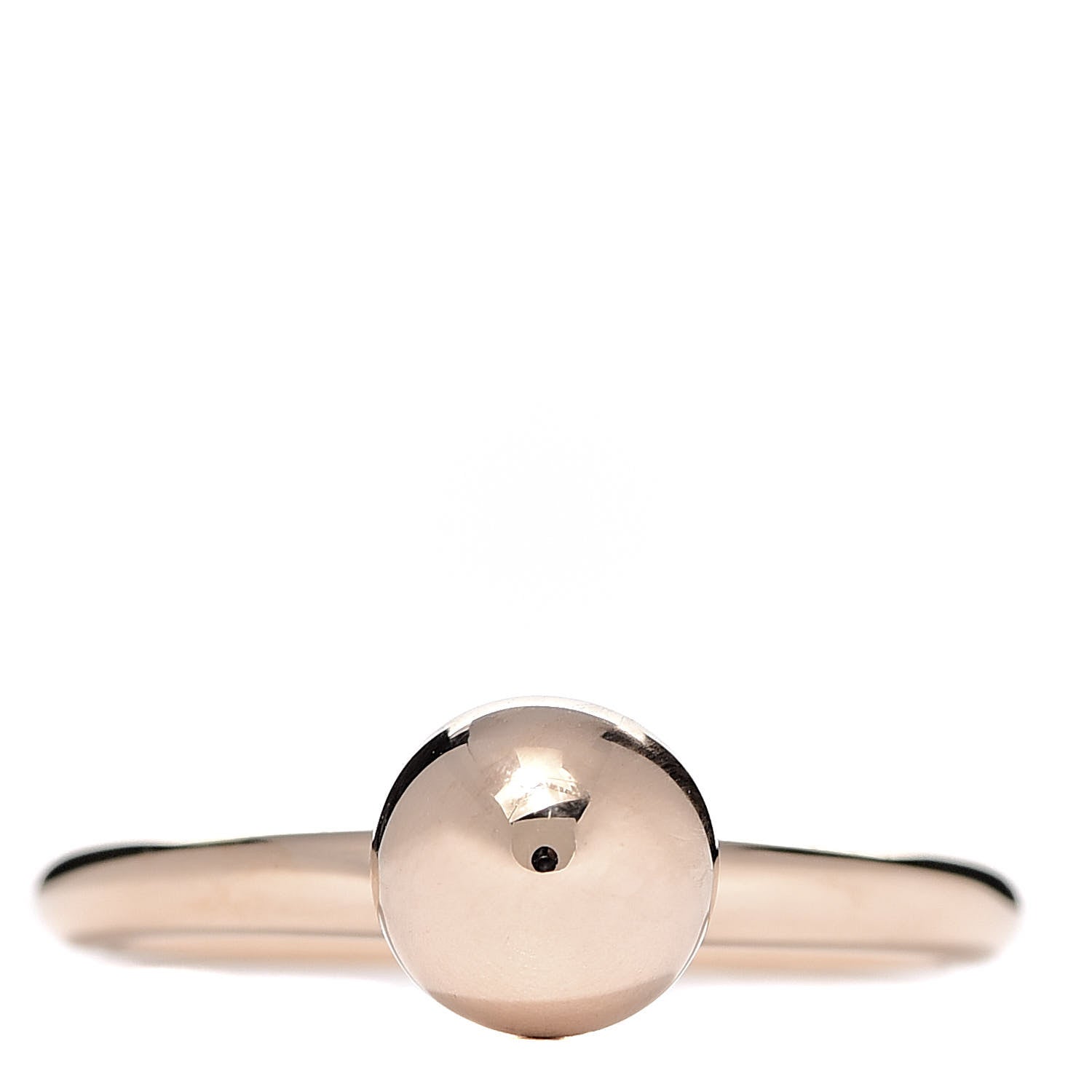 Tiffany 18K Rose Gold 8mm HardWear Ball Ring 57 8 1 of 5